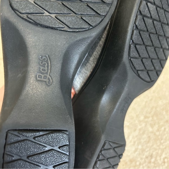 GH Bass Lite Mimi Go-To Comfort Wedge Sandal. Gray fabric on black wedge size 8 - Picture 8 of 9